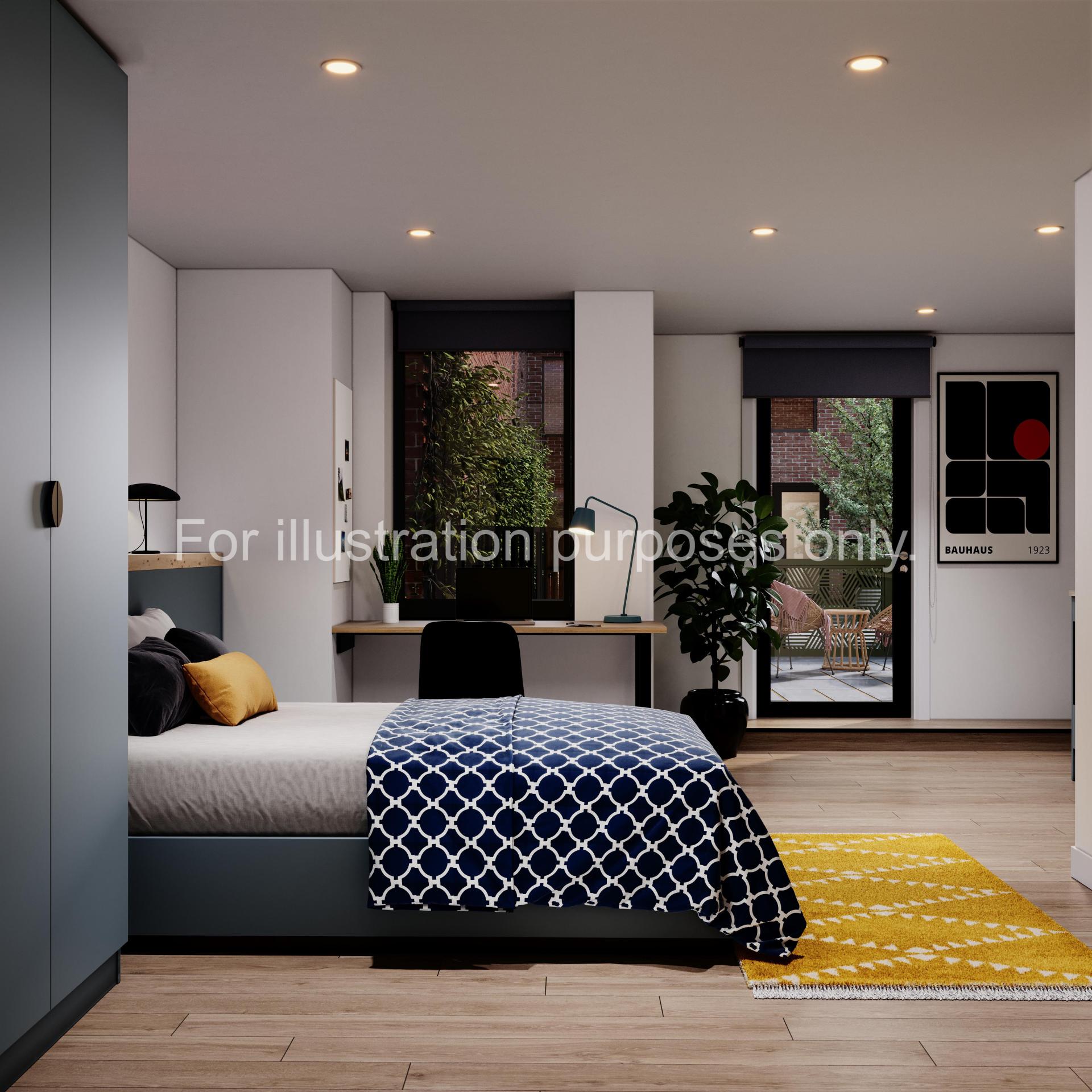Silver Studio With Balcony